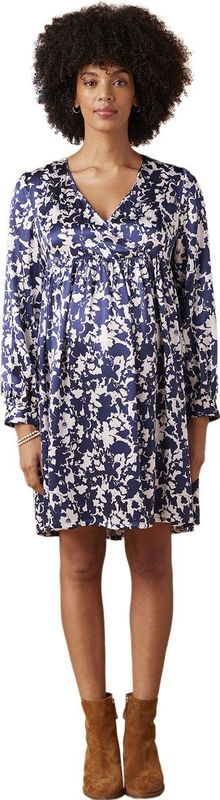 Jerseyjurk - Camouflage Bloempatroon - Lange Pofmouwen - 100% Viscose