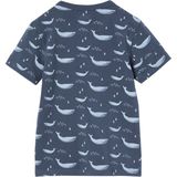 T-shirts - Set van 3 - Walvisprint - Korte Mouwen - Verschillende Kleuren - 95% Katoen