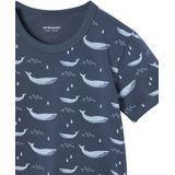 T-shirts - Set van 3 - Walvisprint - Korte Mouwen - Verschillende Kleuren - 95% Katoen
