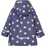 Meisjesregenjas - Bloemenmotief - Waterafstotend - Sherpa Voering