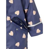 Meisjesregenjas - Bloemenmotief - Waterafstotend - Sherpa Voering