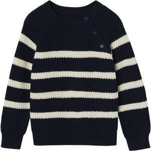 Jongenstrui - Gestreept - Marineblauw/Okergeel - 50% Katoen, 50% Acryl - Oeko-Tex Standard 100