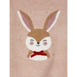 Kersttrui - Ronde Hals - Jacquard Rendierpatroon - Zacht Breisel - Inclusief 2 Scrunchies