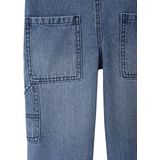 Tuinbroek - Denim - Gebleekt Effect - Verstelbare Schouderbandjes