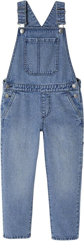 Tuinbroek - Denim - Gebleekt Effect - Verstelbare Schouderbandjes