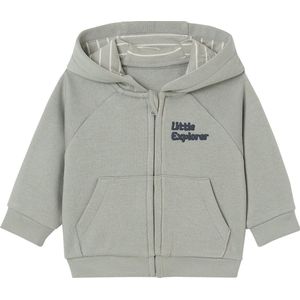 Vertbaudet - Rits Sweater - Baby - Pecannoot - Fleece 59% Katoen, 41% Gerecycled Polyester