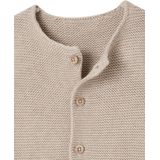 Basics vestje 100% katoen gemêleerd beige
