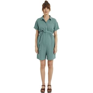 Charme - Jumpsuit - Smaragdgroen - Katoen - Geschikt voor Zwangerschap en Borstvoeding