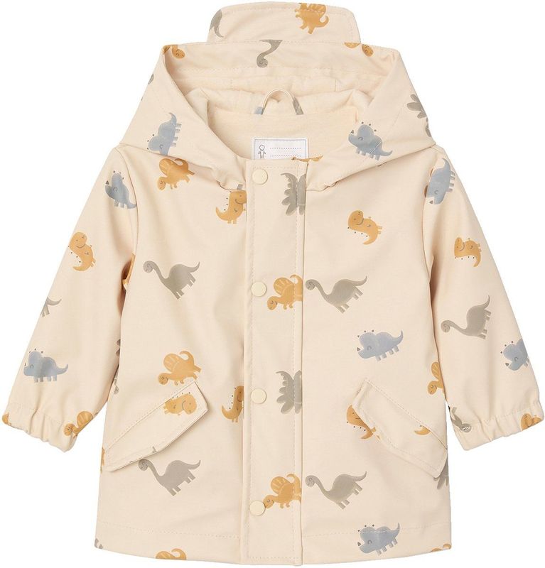 Regenjas - Dinosaurusmotief - Polyester - Gevoerde Capuchon