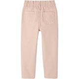 Paperbag - Meisjesbroek - Roze - 100% Katoen - Hartjeszakken