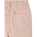 Paperbag - Meisjesbroek - Roze - 100% Katoen - Hartjeszakken