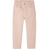 Paperbag - Meisjesbroek - Roze - 100% Katoen - Hartjeszakken