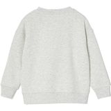 Jongens - Skateprint Sweater - Gemêleerd Wit - Katoen