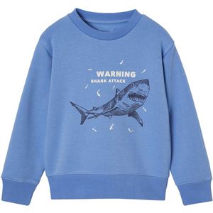 Basics - Jongenssweater - Blauw - 76% Katoen, 24% Gerecycled Polyester