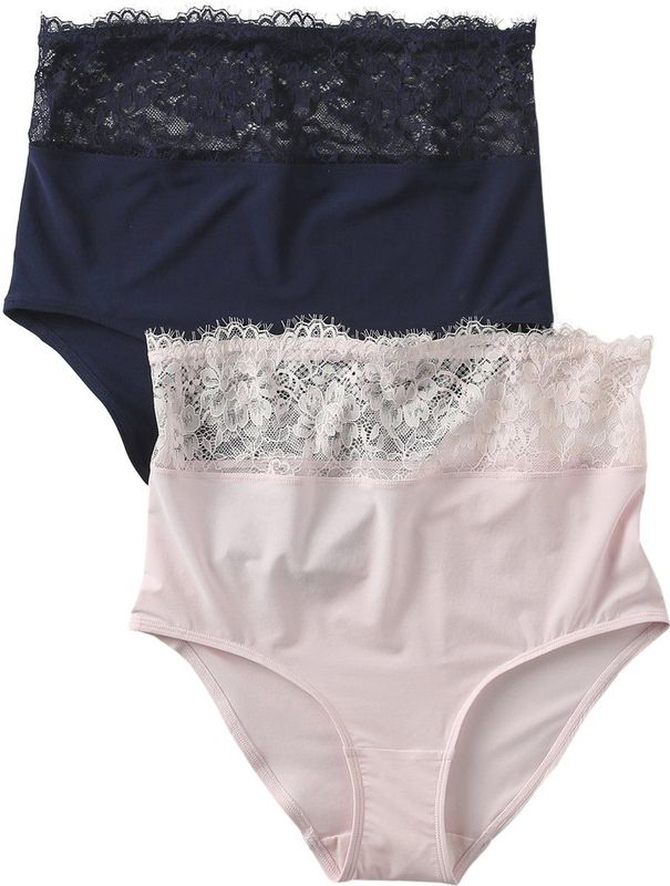 ENVIE DE FRAISE - Set van 2 - Zwangerschapsbroeken - Marineblauw - Hoge Taille