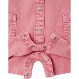Twill - Babyromper - Snoepjesroze - 100% Katoen - Korte Mouwen
