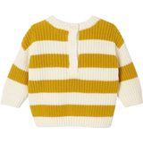 Gestreepte - Babytrui - Mosterdgeel - Katoen