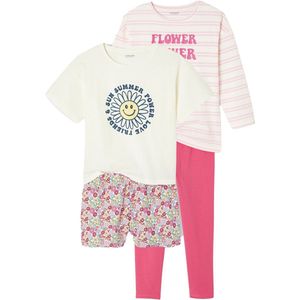 Vertbaudet - Set van 2 - Pyjama's - Meisje - 80% Katoen, 20% Gerecycled Katoen