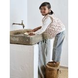 Wijde Jeans - Ongewassen Denim - 100% Katoen - Meisjes