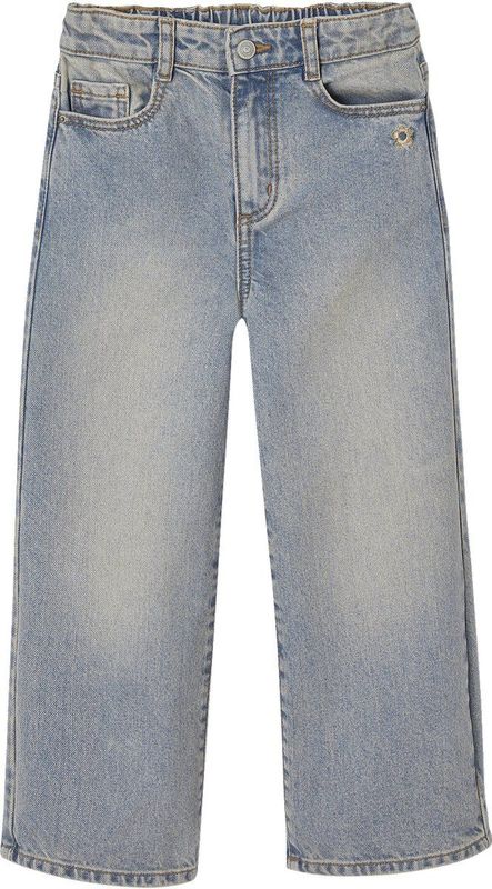 Wijde Jeans - Ongewassen Denim - 100% Katoen - Meisjes