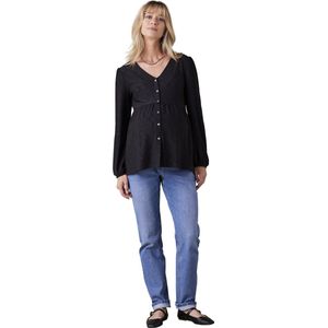 Envie de fraise - Blouse - Wit - 95% Polyester, 5% Elastaan, Knoopsluiting voor Borstvoeding