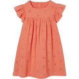 Vertbaudet - Bloemetjesjurk - Jurk - Katoen - Geborduurd met Knoopsluiting