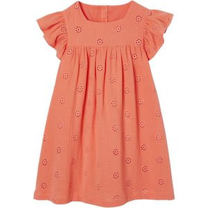 Vertbaudet - Bloemetjesjurk - Jurk - Katoen - Geborduurd met Knoopsluiting