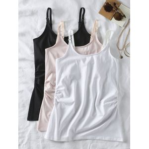 ENVIE DE FRAISE Set van 3 Hemdjes - Zwangerschap en Borstvoeding - Biologisch Katoen