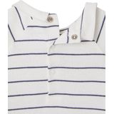 Rompertje - Lange Mouwen - Ecru - 100% Biologisch Katoen - Popeline Kraag