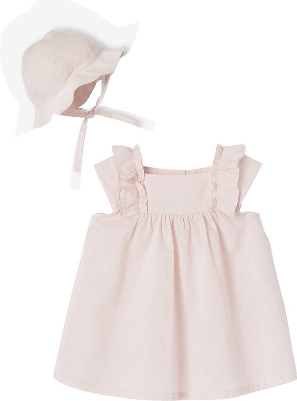 Vertbaudet - Jurk en Cape - Babyset - Katoenvoile