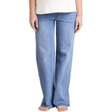 Wijde Zwangerschapsjeans - Denim - Blauw - 79% Katoen, 20% Gerecycled Katoen, 1% Elastaan