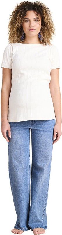 Wijde Zwangerschapsjeans - Denim - Blauw - 79% Katoen, 20% Gerecycled Katoen, 1% Elastaan