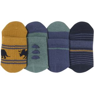 Vertbaudet - Set van 4 Paar - Sokken - Voor Jongens - Dinosaurus Motieven