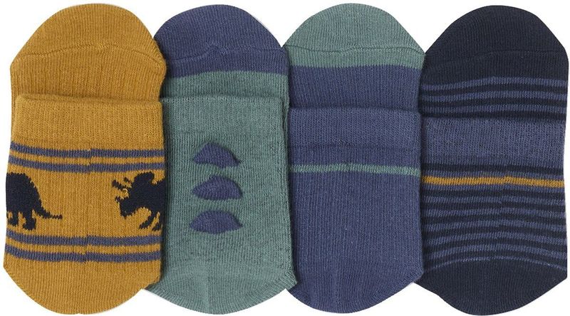 Vertbaudet - Set van 4 Paar - Sokken - Voor Jongens - Dinosaurus Motieven