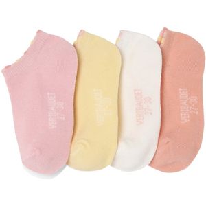 Vertbaudet - Set van 4 Paar Meisjessokken - Geassorteerde Kleuren - Huissokken