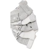 Set van 5 Paar Babysokken - Gemêleerd Grijs - Koala Motief