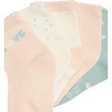 Set van 5 Paar Babysokjes - Meisjes - Multikleur - Zacht Breisel