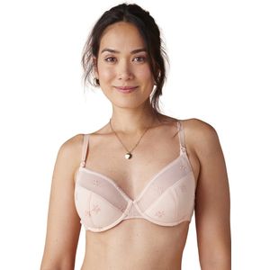 Zwangerschaps- en Borstvoedingsbeha - Geborduurd - Zwart - Kant - Met Beugels