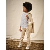 Vertbaudet - Jongenshemd - Bloemenprint - Wit - 100% Katoen