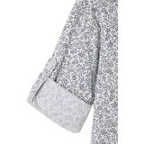 Vertbaudet - Jongenshemd - Bloemenprint - Wit - 100% Katoen