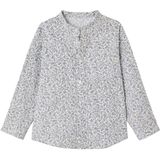 Vertbaudet - Jongenshemd - Bloemenprint - Wit - 100% Katoen