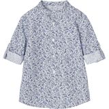 Vertbaudet Jongenshemd met bloemenprint en Maokraag