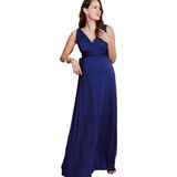 Romaine - Jurk - Zwart - Vloeiende Stof - Borstvoedingssysteem