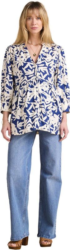 Envie de Fraise - Bloemenblouse - Zwangerschaps- en Voedingsblouse - Multicolor - Viscose Eco Vero