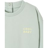 Sweatshirt - Short - Blauw - Katoen/Gerecycled Polyester