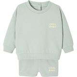 Sweatshirt - Short - Blauw - Katoen/Gerecycled Polyester