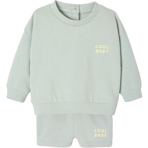 Sweatshirt - Short - Blauw - Katoen/Gerecycled Polyester