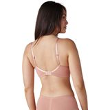 Set van 2 zwangerschaps- en borstvoedingsbeha's van microvezel en kant beige