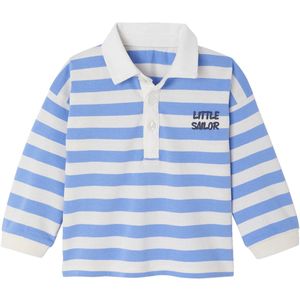 Vertbaudet - Polo - Gestreept - Voor Baby's - Lange Mouwen - 100% Biologisch Katoen