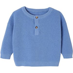 Vertbaudet - Babytrui - Honingraatgebreid - Knoopsluiting met Tunesische Hals